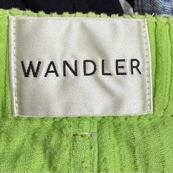 Wandler High Waisted Bright Green Rose Fit Corduroy Trousers Size 28 - Picture 9 of 12